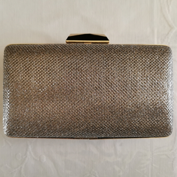 Jessica McClintock Silver Sparkle Evening Bag - Picture 4 of 7